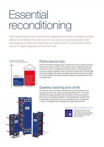 Small Reconditioning Reducing Life Cycle Costs Of Gasketed Plate Heat Exchangers 71E2651211